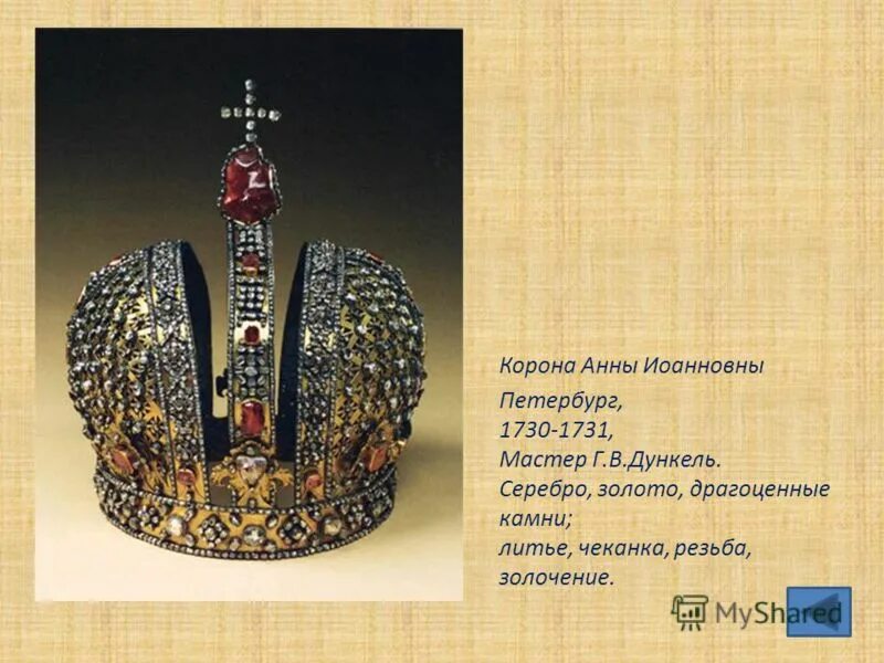 Корона императрицы анны иоанновны нет в алмазном фонде. Императорская корона анны иоанновны. Корона анны иоанновны. Малая корона елизаветы петровны. Музеи московского кремля.