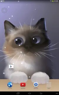 Кот на экране андроид