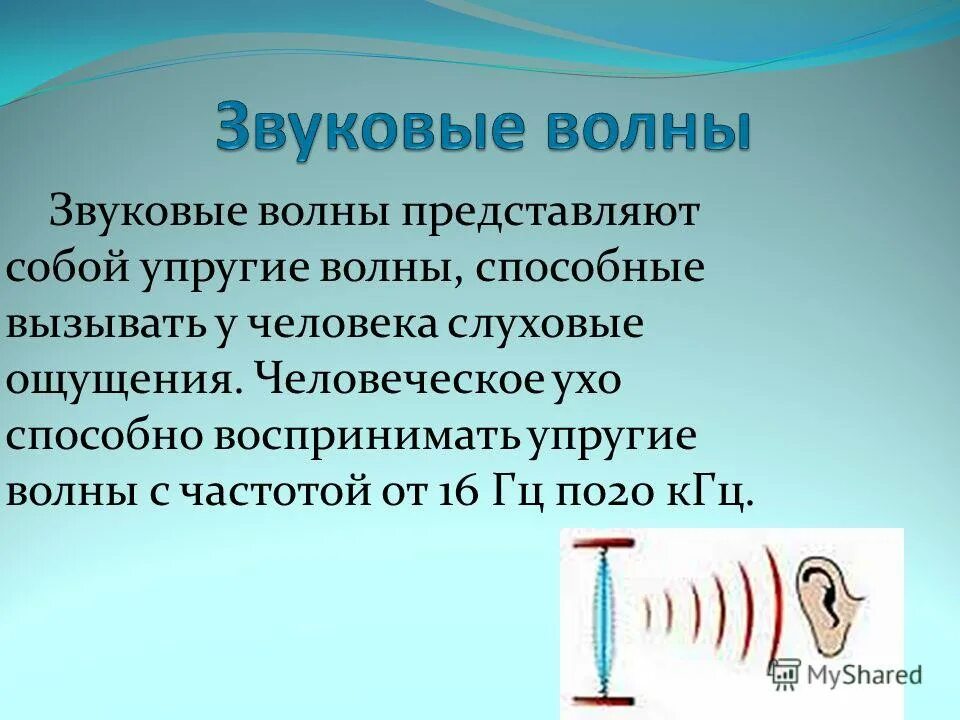 Звуковые колебания и волны. Акустические волны. Продольные и поперечные волны примеры. Источники волн в упругой среде. Ультразвуковые волны.