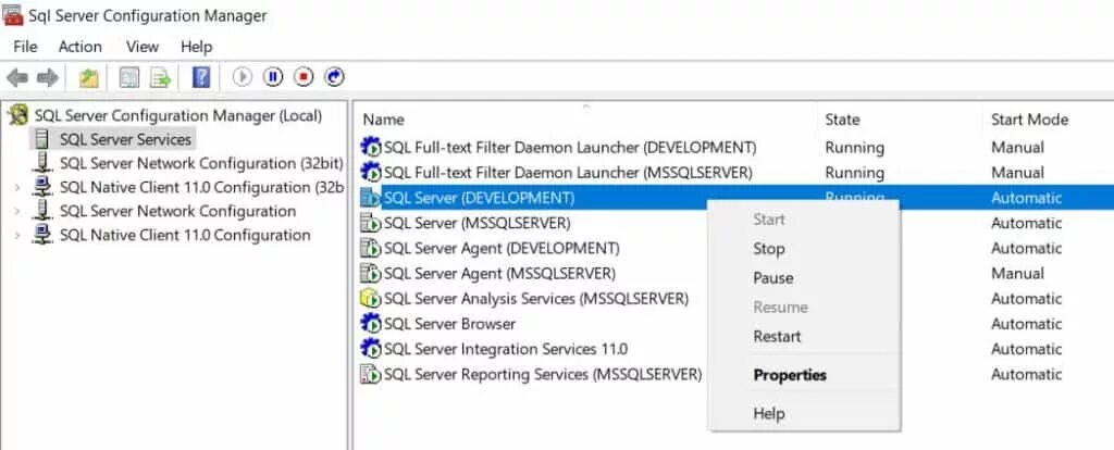 Sql state 08001 native. Sql server analysis services. report server в браузере. sql service manager.