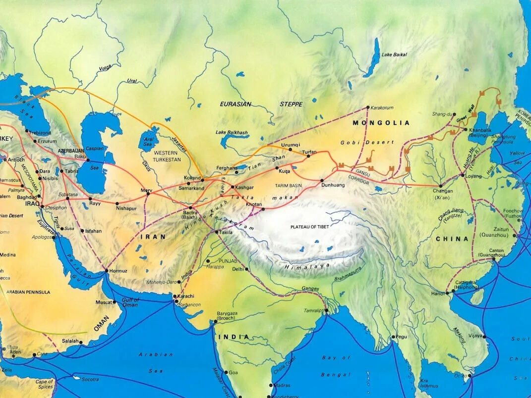 Великий шелковый путь направление. Города Великого шелкового пути. Великий шелковый путь Китай. Старинная карта шелкового пути.