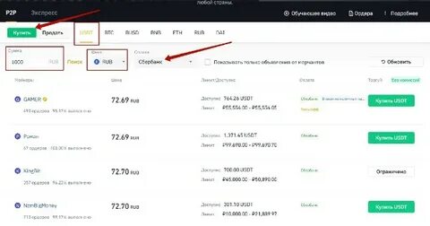 Какая сеть для перевода usdt