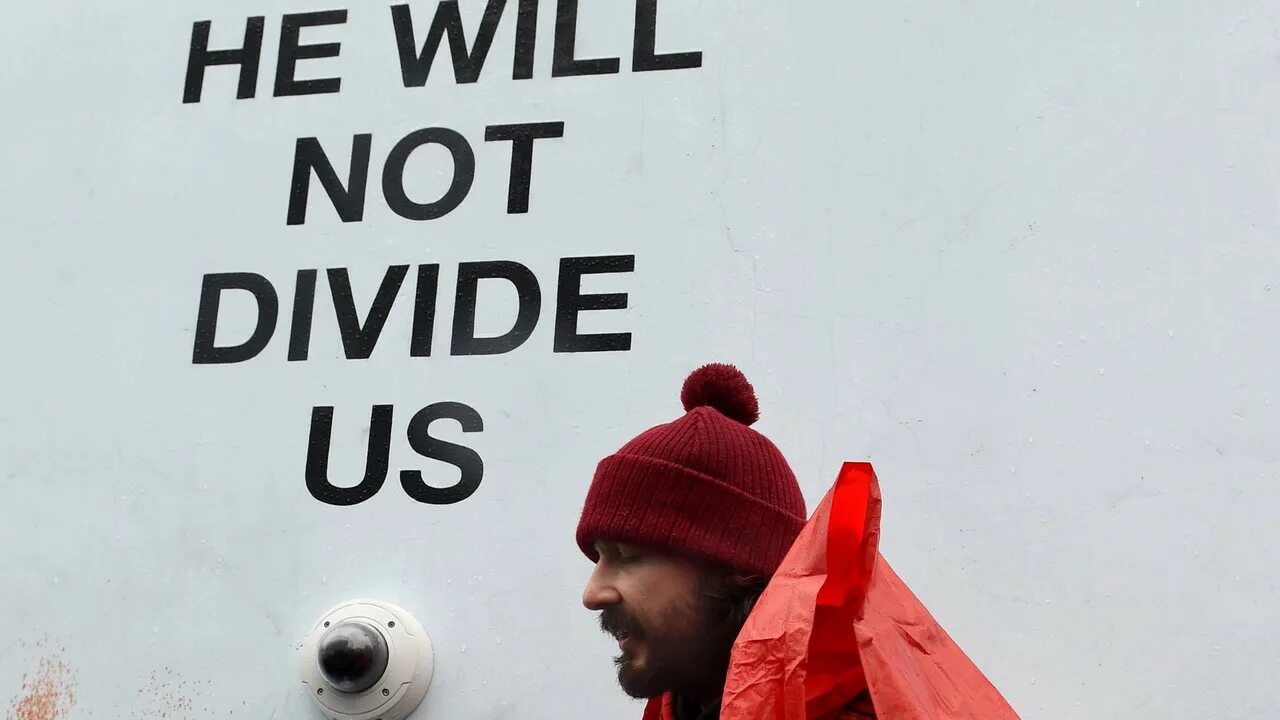 He will not divide. He will not divide us.