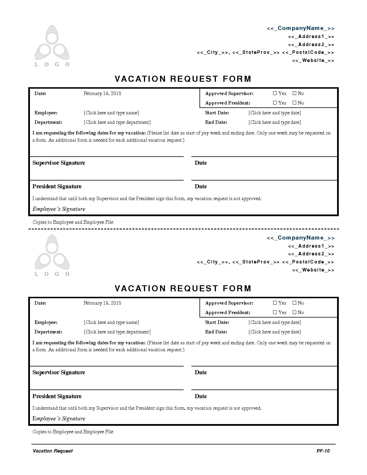 Department requesting
