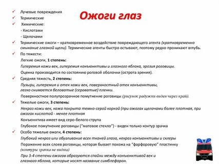 Лучевые ожоги