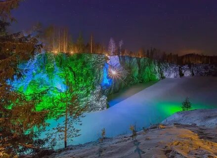 Зимой в рускеала