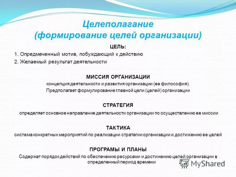 желаемый результат деятельности