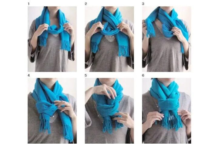 Как красиво завязывать шарф поверх пальто