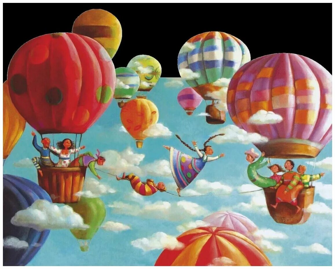 пазлы шары 1000 деталей. пазл воздушные шары. пазл djeco эдмонд дракон.