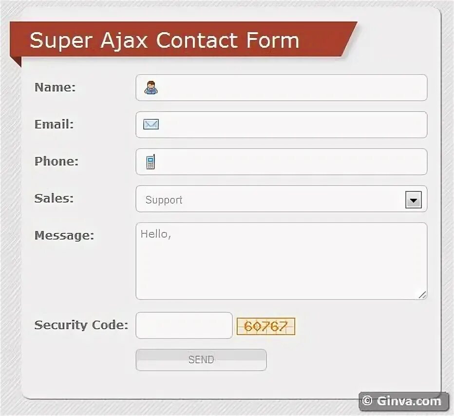 Code form