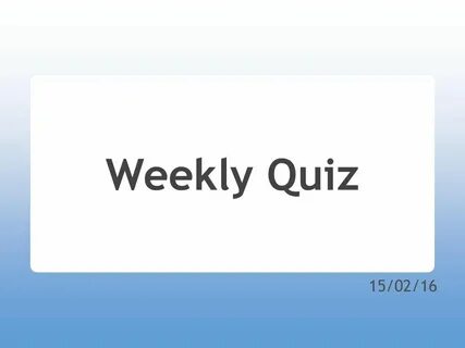 Image quizzes