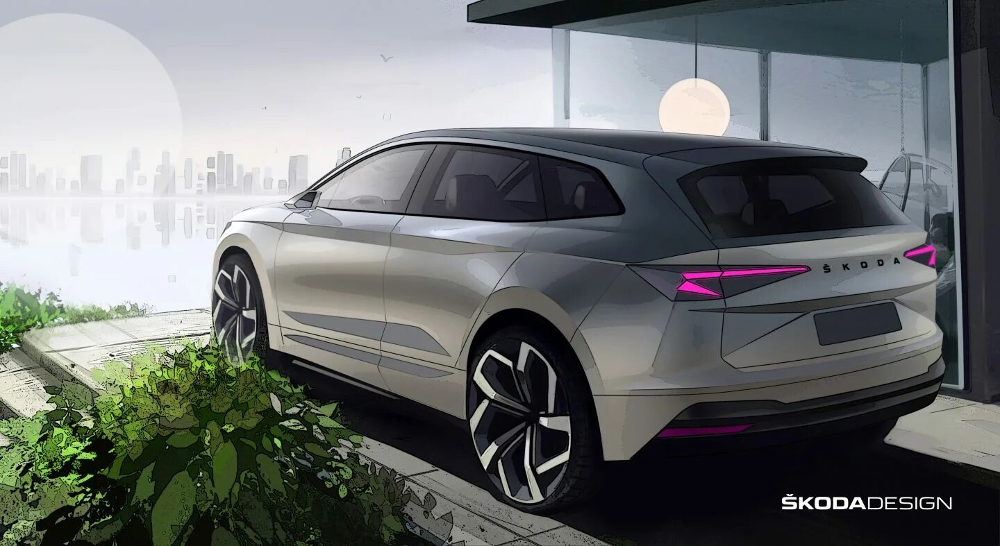Iv 2025. Шкода enyaq 2025. skoda iv 2025. skoda enyaq 80x. 2025 škoda enyaq iv - design sketch.