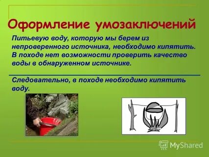 Как оформить воду