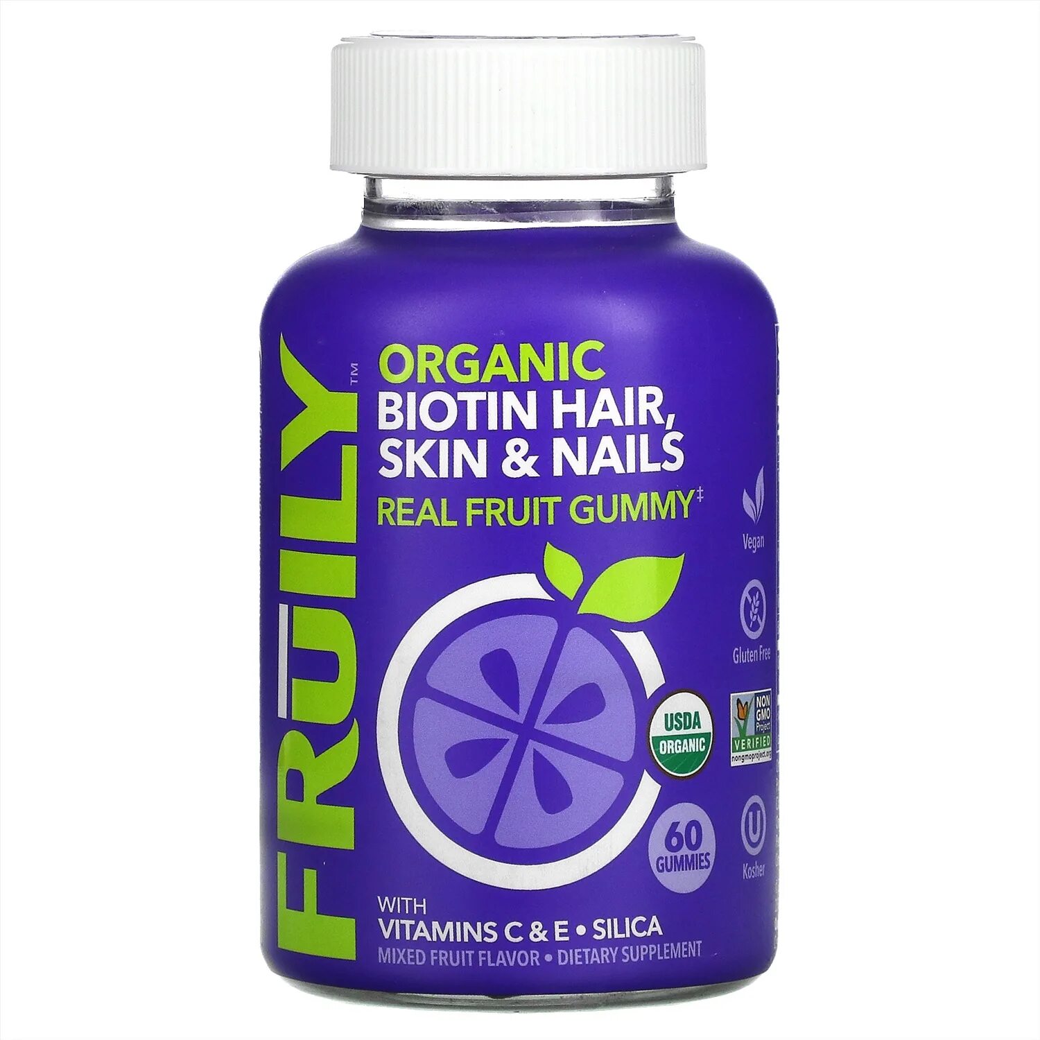 E zinc. Fruily, Organic Biotin hair, Skin & Nails, with Vitamins c & e, Zinc, Mixed Fruit, 60 Gummies. Витамины с бузиной для детей. Жевательные витамины с бузиной. Витаминный комплекс Fruily Organic Biotin hair, Skin & Nails.