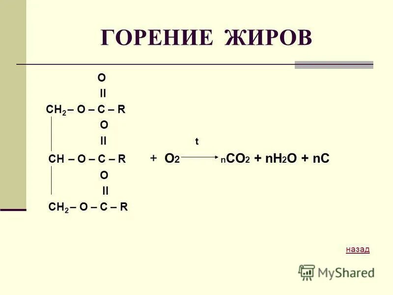 Жиры реакция горения. Реакция горения сложных эфиров. Горение жиров уравнение реакции. Ch2o это