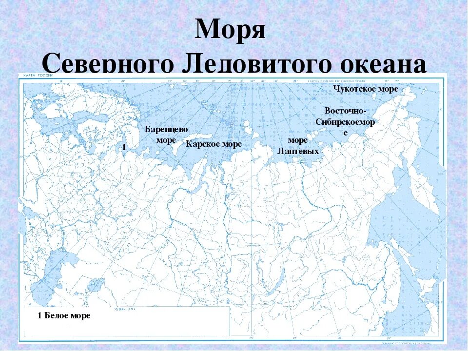 Контурная карта россии океаны. Основные моря бассейна Северного Ледовитого океана. Северное море бассейна Северного Ледовитого океана. Моря Северного Ледовитого океана на карте России. Моря Северного дедов того океана.