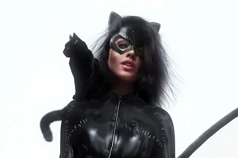 Catwoman Art Wtih Cat Wallpaper In 2560x1700 Resolution.