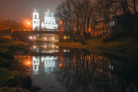 Псков ночь