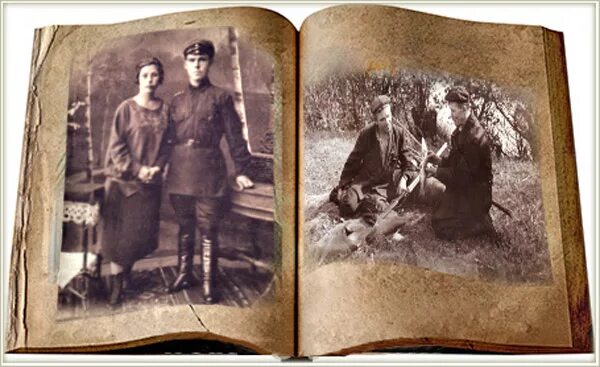 Одинокая фотография вложена в старую книжку. Старый военный фотоальбом. Старый альбом для фотографий. Старый армейский фотоальбом. Старый семейный фотоальбом.