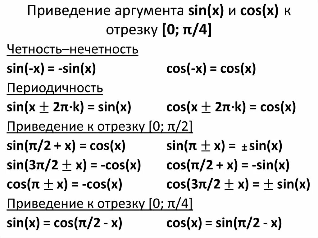 Вычисление sin cos. Аргумент синуса. приведение аргументов. 2sinxsiny. sinxcosy+cosxsiny.
