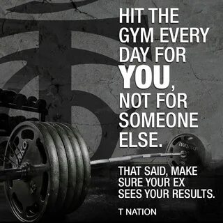 To gym every day
