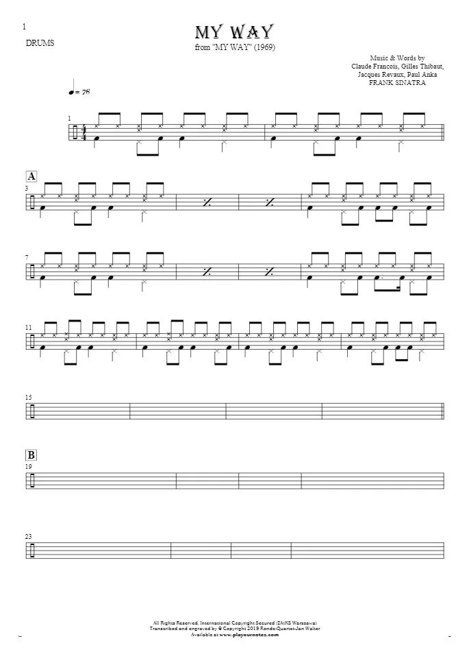 Way note. Notes for drums. my way notes. my way drum note. друм ноты.
