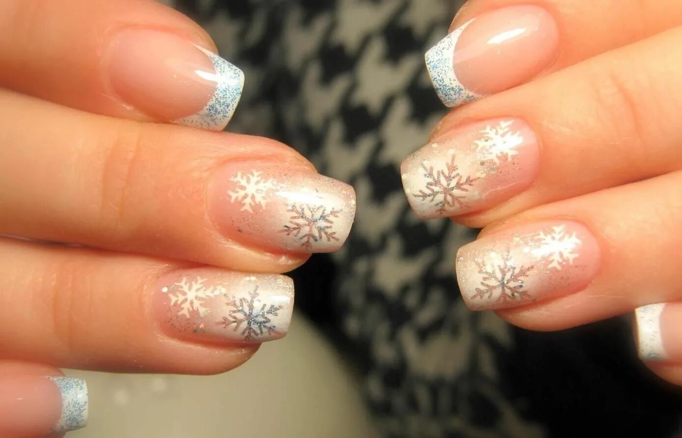 Image result for french nails design 2017 Silver nail designs, Sparkle nail desi