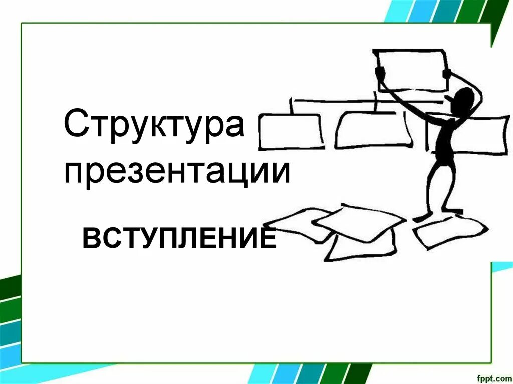 Структура презентации конспект