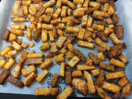 Сухари в духовке без масла