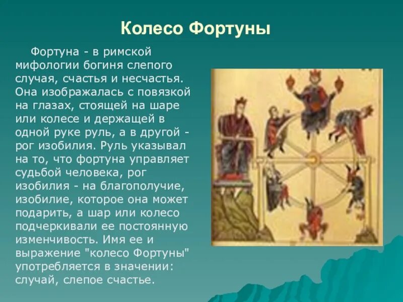 Колесо фортуны мифология. Колесо фортуны значение. Богиня Фортуна на колесе. Колесо фортуны происхождение.