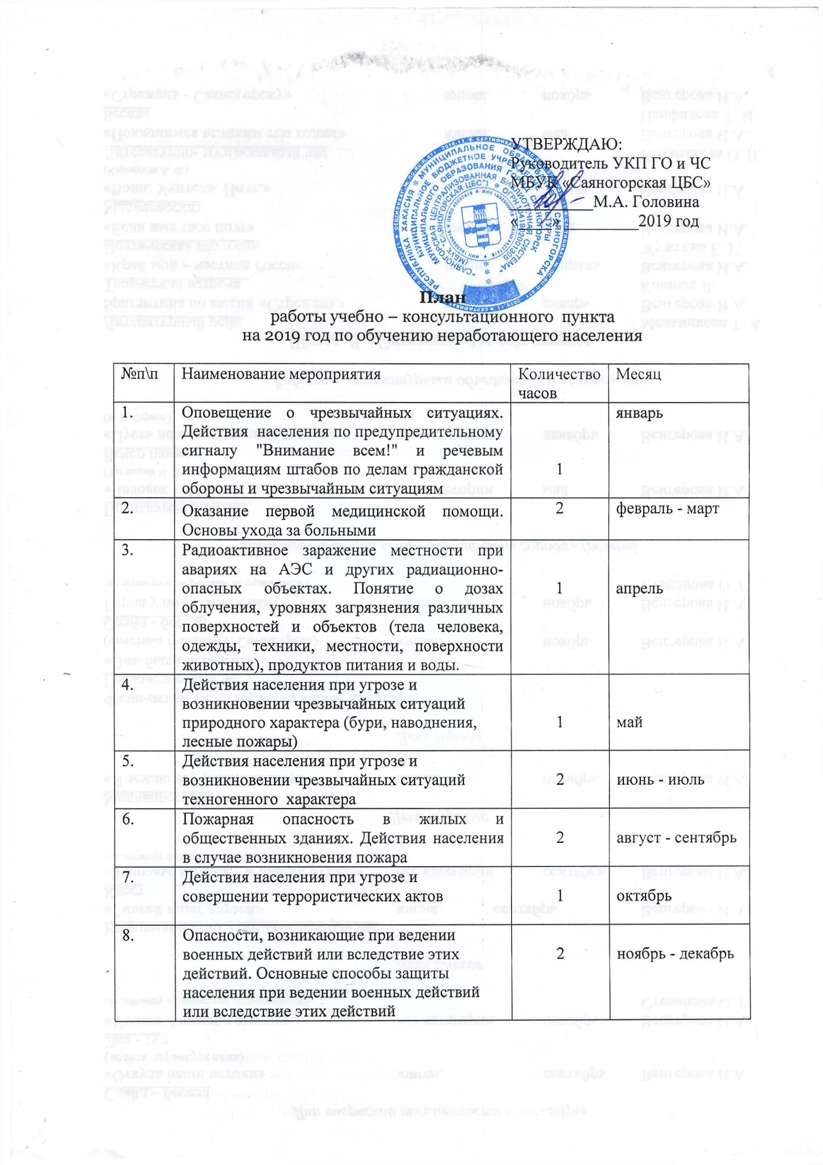 Образец план мероприятии по го. План мероприятий по го и ЧС. План работы учебно-консультационного пункта по ГОЧС. План мероприятий го и ЧС В организации. План предприятия по го и ЧС.