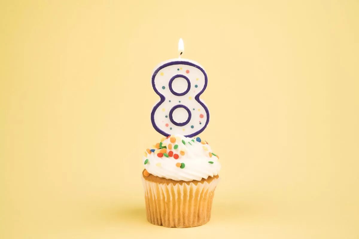 Группе 6 лет. С днём рождения 8 лет. 8 Лет компании. День рождения компании 8 лет. Открытка на день рождение компании 8 лет.