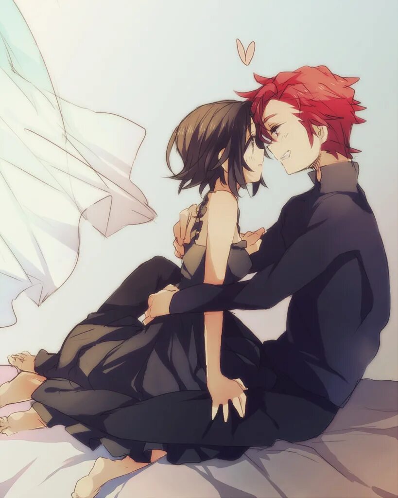 Новелла граф и горничная. Идеи для ролки на двоих 18. Ангел или демон аниме сёстры близняшки. Парень и девушка арт. Блэк и вайт аниме.