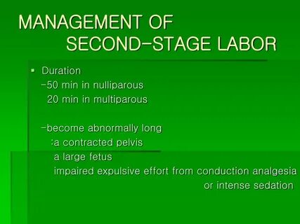 The second stage