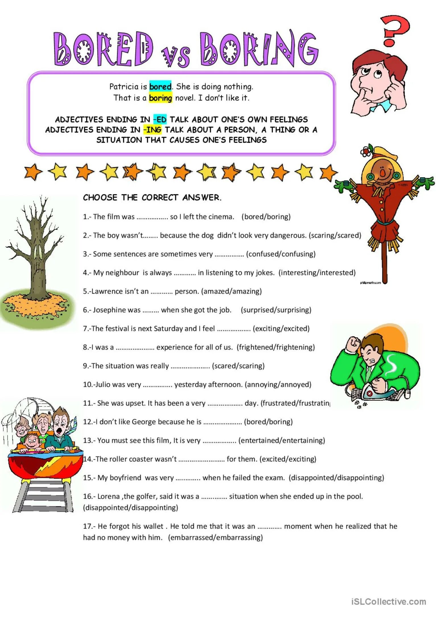 Exciting предложения. Прилагательные ed ing Worksheets. Ing ed adjectives упражнения. Прилагательные ed ing упражнения. Ed ing adjectives правило.