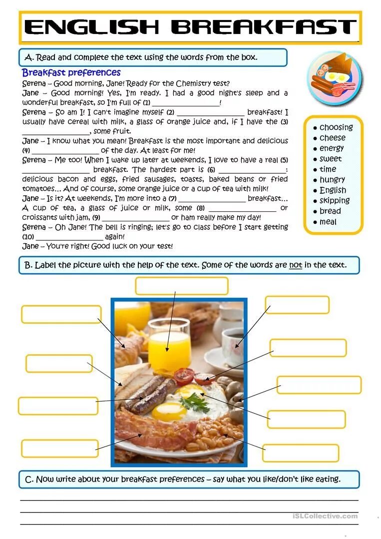 Take breakfast перевод. Food 4 класс worksheets. food reading worksheets. текст food worksheet. food worksheets breakfast.