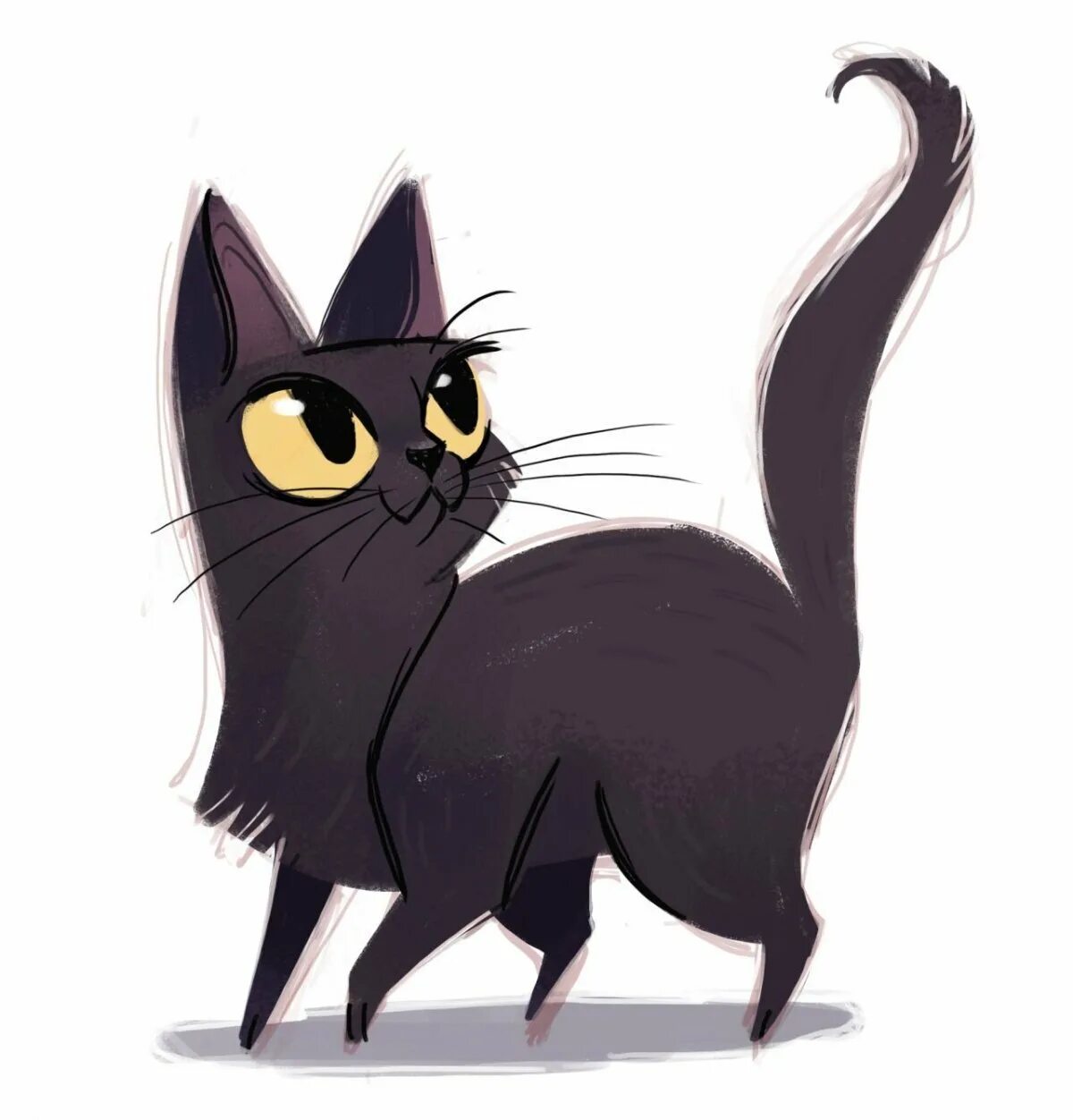 Рисунки черных котиков. Кот Картун Кэт. Черный кот Картун Кэт. Мультяшные кошки. Скат мультяшный.