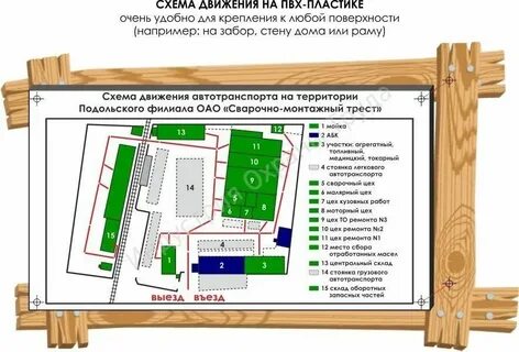 Схема движения по территории