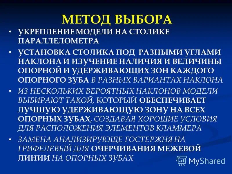 Модели методы выборов