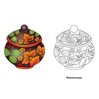 Палехской росписи хохломе и дымковской
