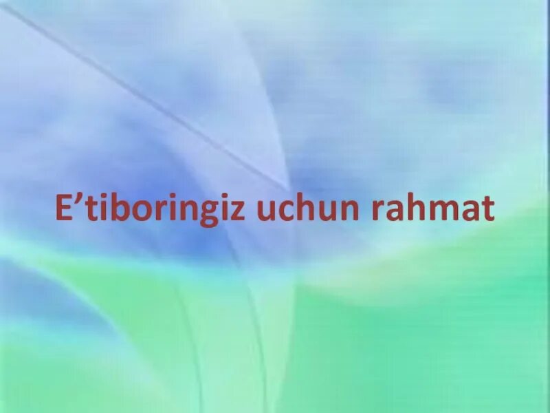 Учун рахмат. E'tiboringiz. Etiboringiz Rahmat. ETBORINGIZ uchun Rahmat. E'tiboringiz uchun Rahmat slayd.