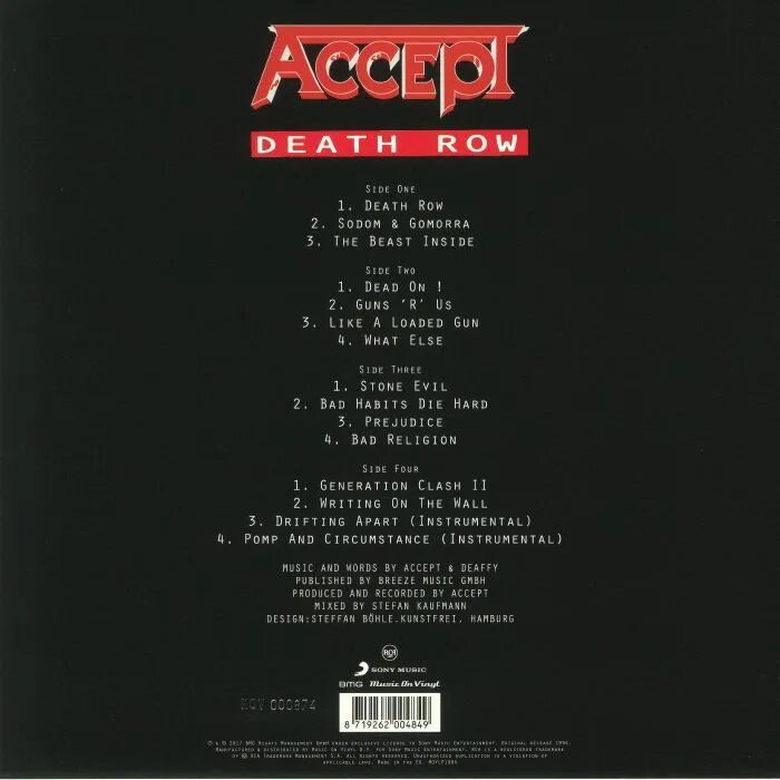 Музыка row. Accept обложка альбома Death Row 1994. Accept Death Row обложка. Accept "Death Row (2lp)". Accept Death Row альбом.