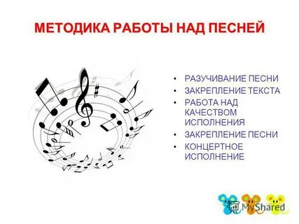Конспект разучивания песни