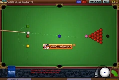Играть снукер во весь экран