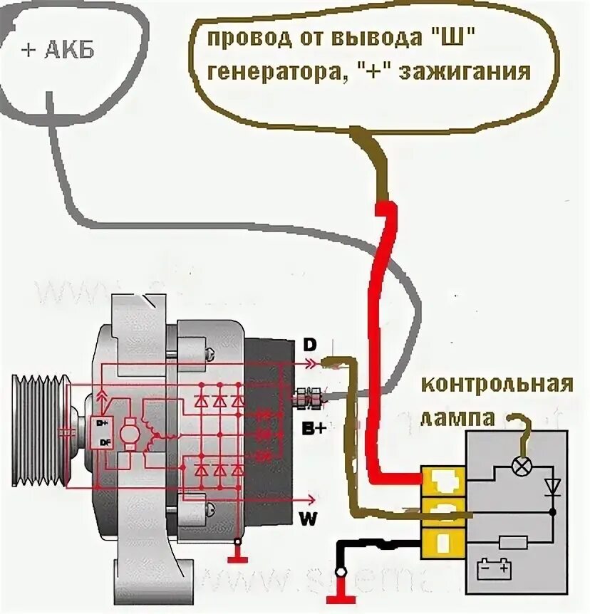 Почему вывод не работает. Схема подключения генератора автомобиля 12 вольт. Подключение генератора ЗМЗ 406. Генератор ЗМЗ 402 схема. Подключить Генератор Газель Некст.