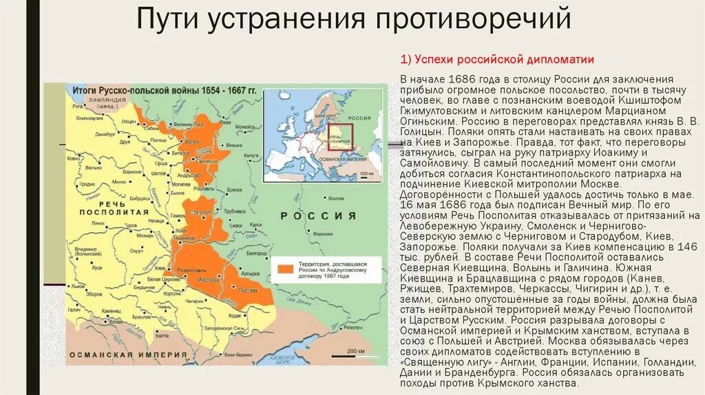 1667 Андрусовское перемирие. Вечный мир речь Посполита. Отношения с речью Посполитой. Отношения между россией и речью посполитой