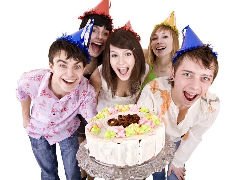 Happy Celebration of a Birthday Stock Photo - Image of high, hands: 54207762