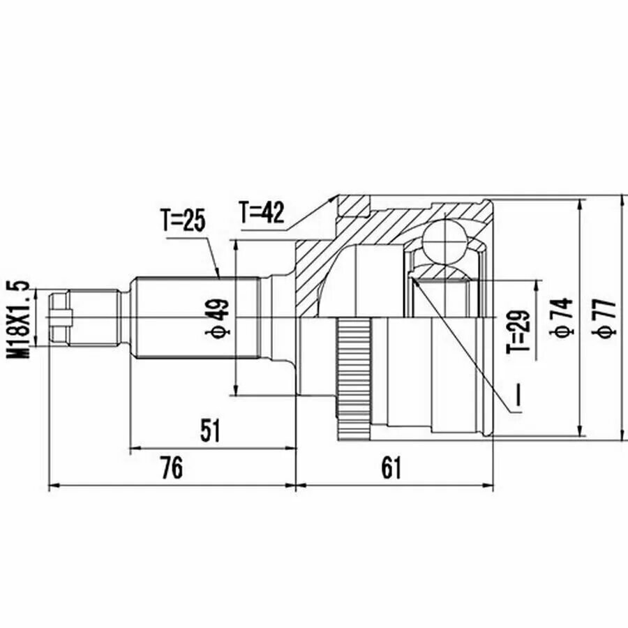 шрус наружный сузуки.