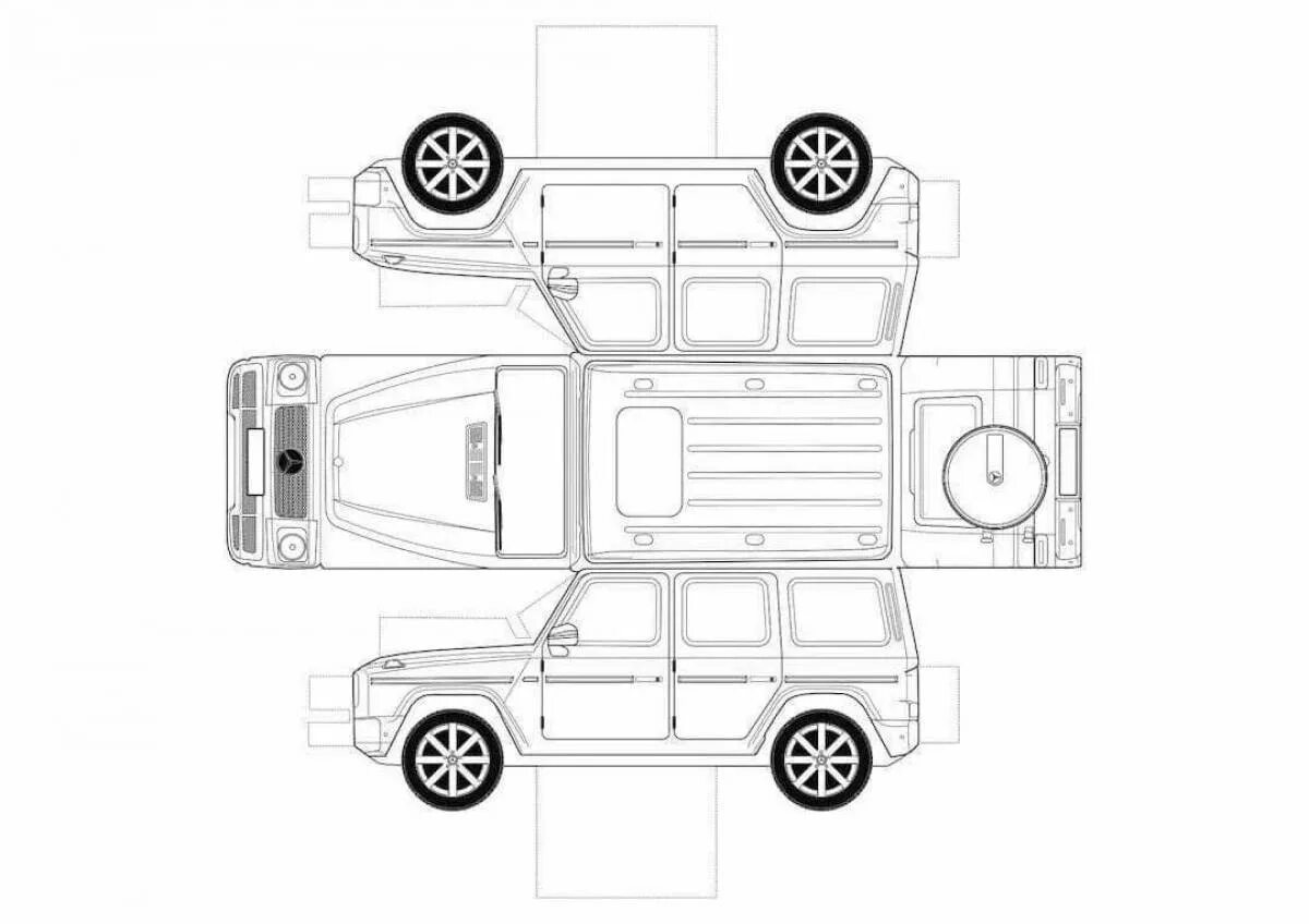 Мерседес Бенц g63 чертежи. Мерседес Гелендваген g 63 чертежи. Чертеж Mercedes g63. Бумажная модель Mercedes g63. Черно белая сборка