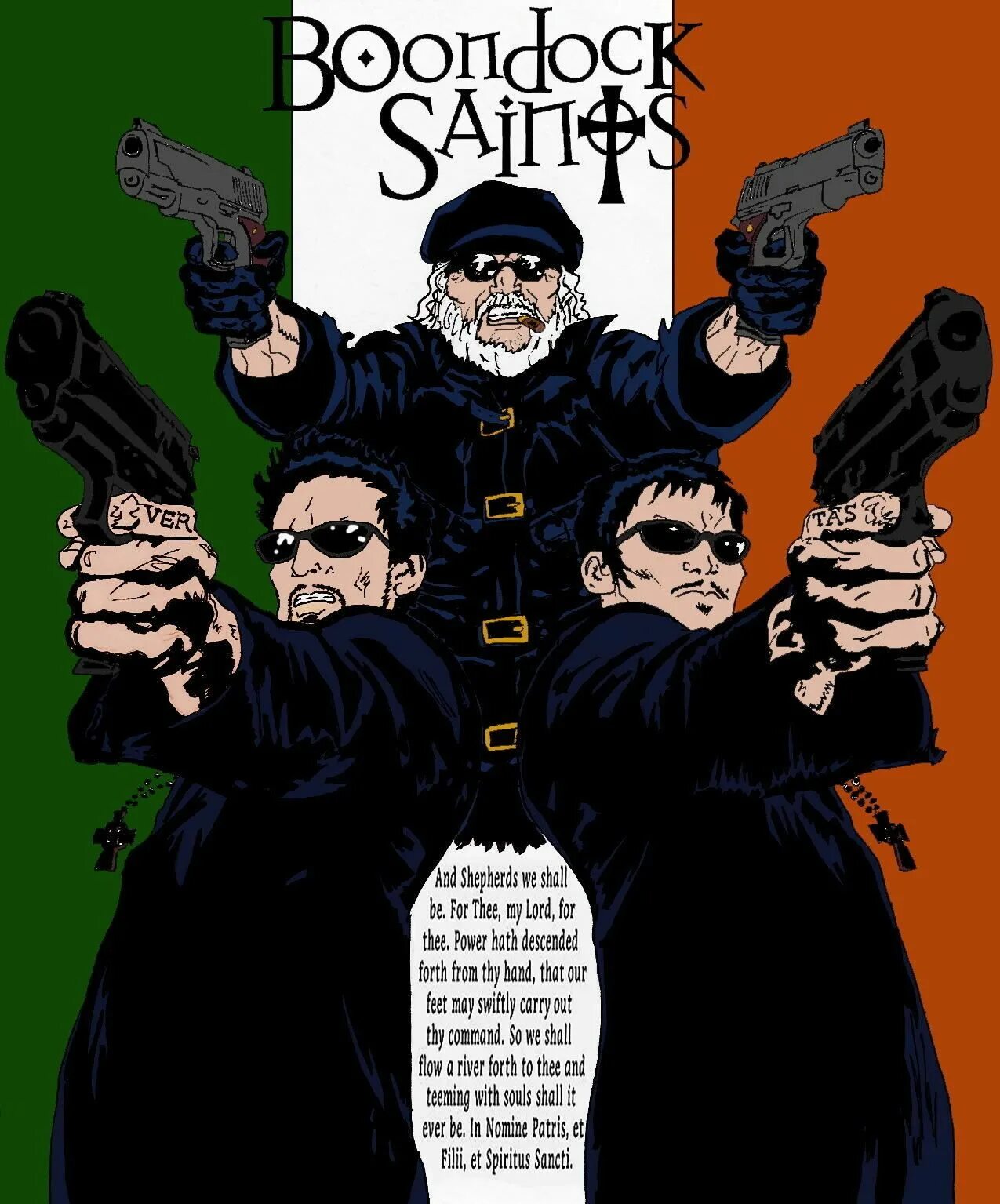 Святые из трущоб лучшее. Boondock Saints. The Boondock Saints Art. Святые из Бундока арт. Святые из Бундока комикс.